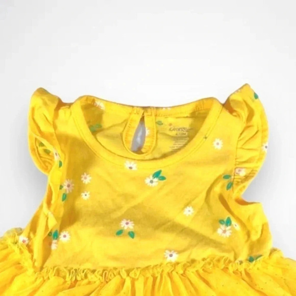 4/$20 George  Yellow Floral Tutu Onesie - Picture 3 of 5